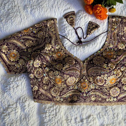 Party wear heavy work blouses
