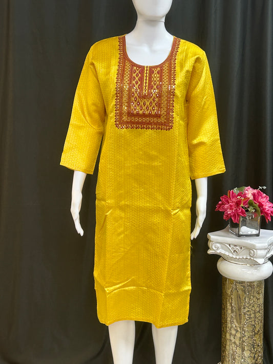 Chanderi silk kurti