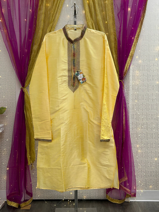 Light gold kurta pajama set
