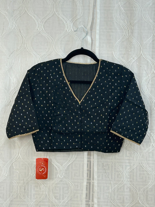 Black cotton blouse