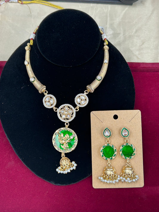 Kundan necklace set