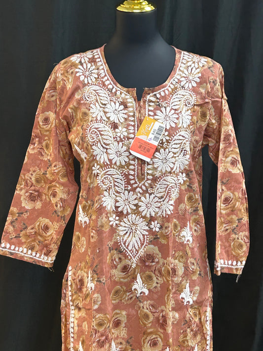 Chikankari cotton Kurti