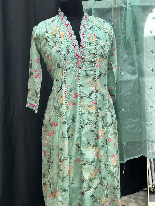 Plus size long kurti set