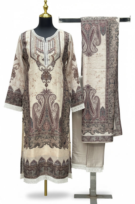 Modal silk kurti pant set