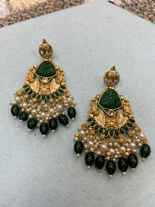 Long jhumki earrings