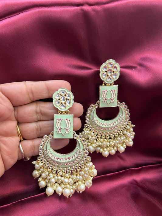 Chandbali earrings - Kurti Connection USA