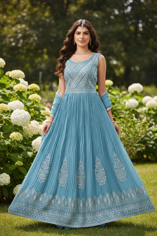 Party wear long kurti set