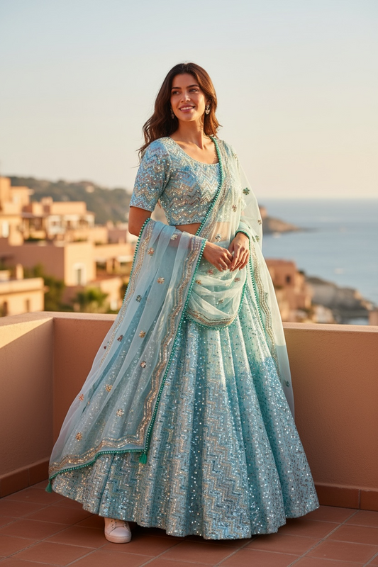 Chaniya choli set : silk lehenga choli