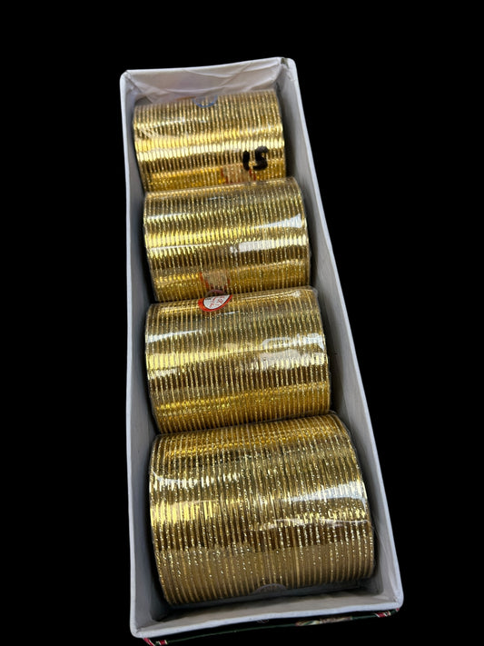 Gold bangles : Set of 36 bangles - Kurti Connection USA