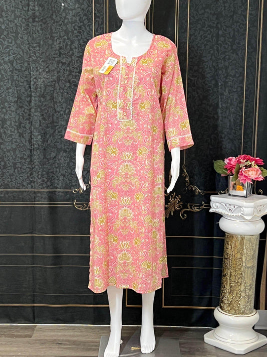 Cotton kurti | printed cotton kurti | Indian salwar suit - Kurti Connection USA