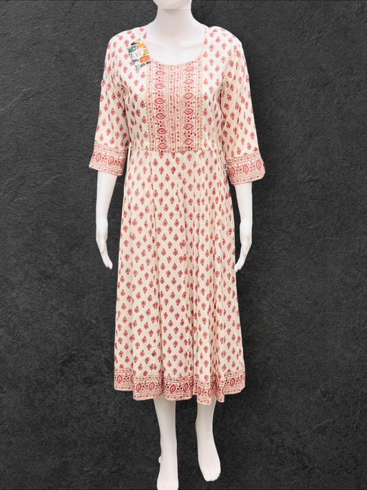 Soft cotton kurti - Kurti Connection USA