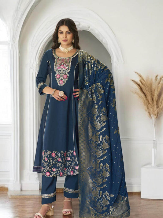 Silk Kurti pant set | party wear Kurti set - Kurti Connection USA
