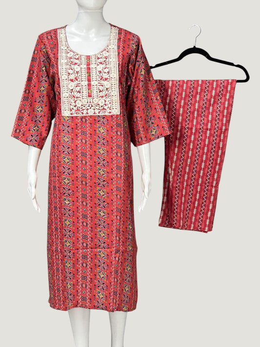 Cotton Kurti pant set - Kurti Connection USA