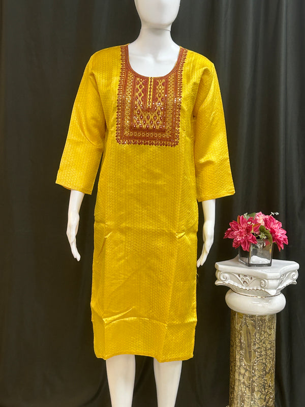 Chanderi silk kurti