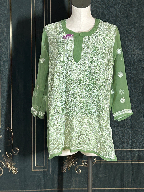 Chikankari short kurti with inner
